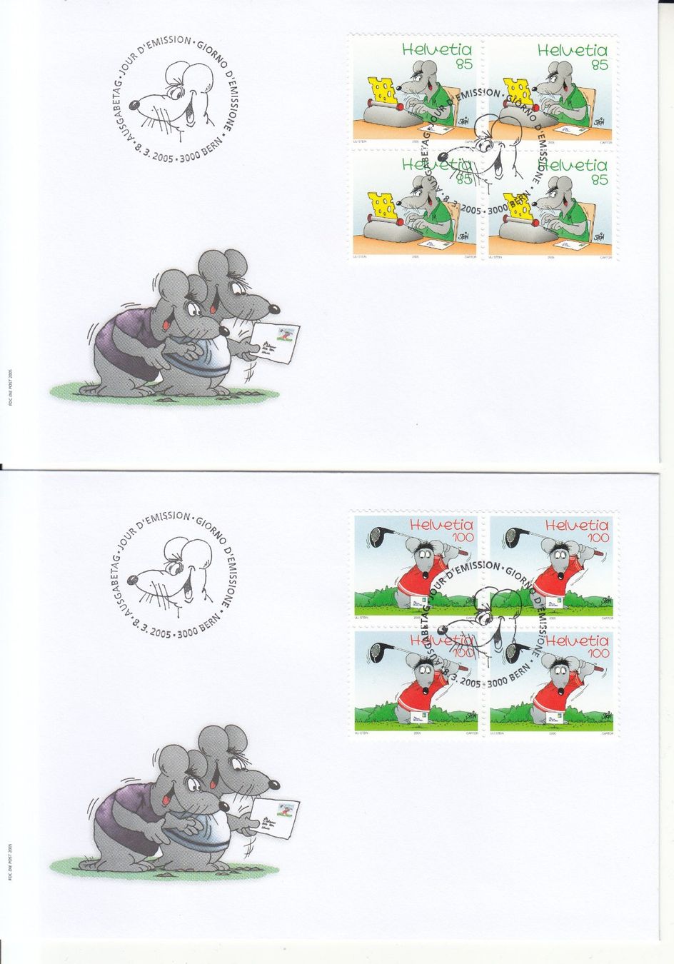 Tutti i francobolli: SBK 1158 - 1159 im 4er-Block FDC – Usato da Bürglen TG venduto da StampGraf