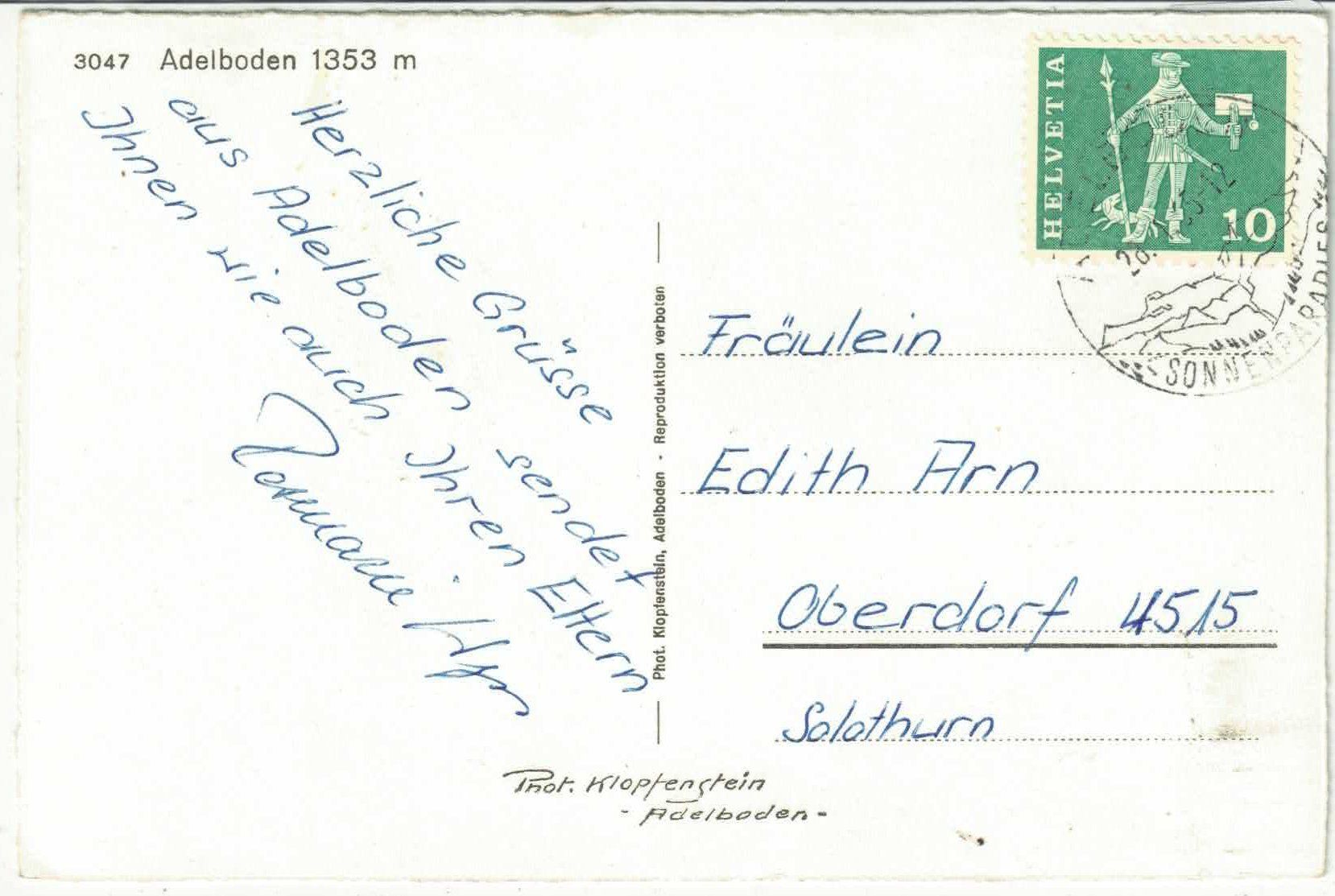 Cartes postales: Adelboden im Winter – D'occasion à Ettingen par Kartenplanet 1
