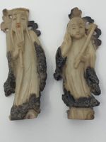 2 asiatische Steinfiguren Japan China