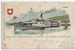 RORSCHACH Ausfahrt Dampfer St. Gotthard