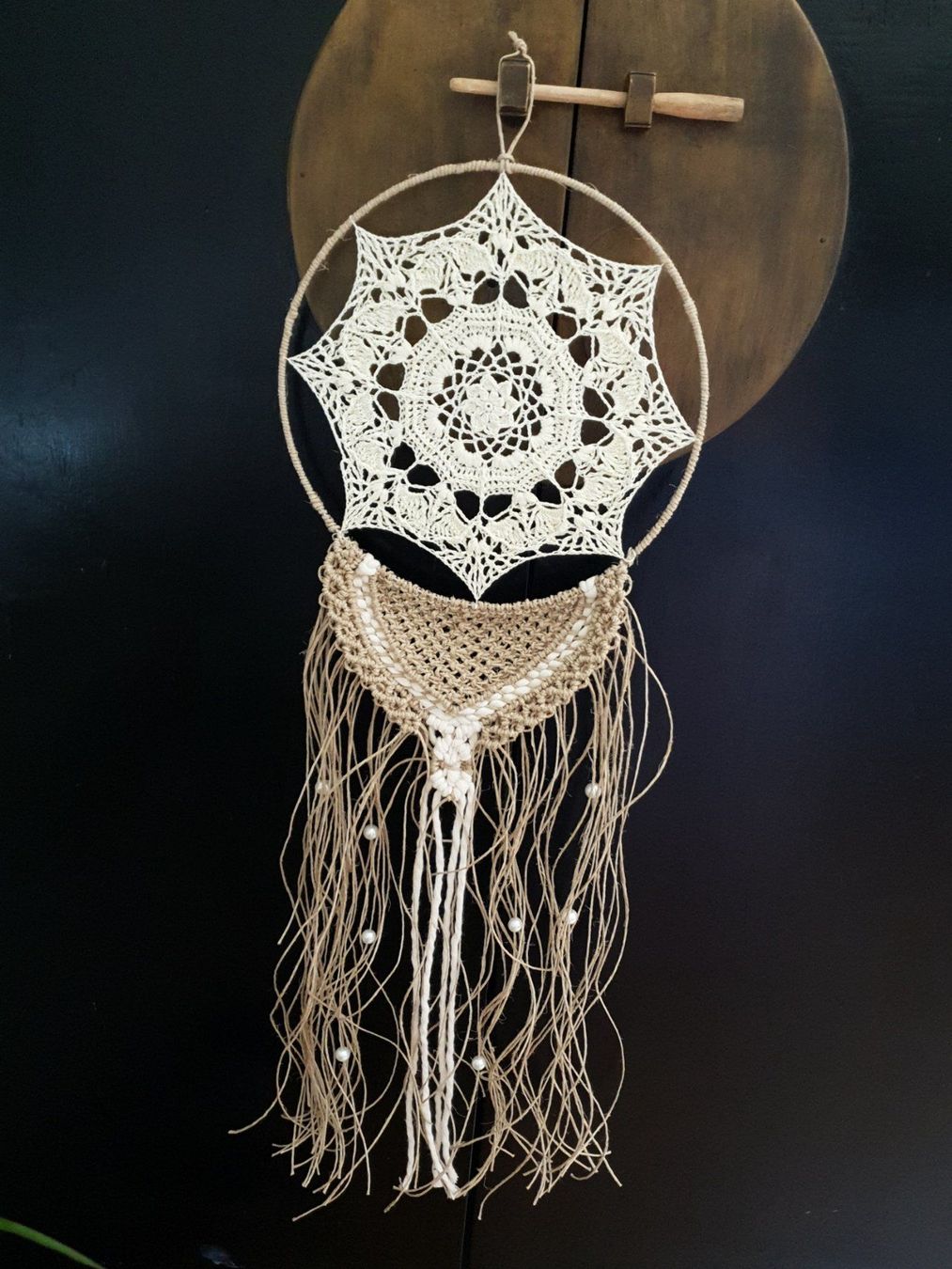 Tutte le decorazioni: Traumfänger häkeln und Makramee Rustikal Boho – Nuovo (secondo la descrizione) da Gelterkinden venduto da Macrameed