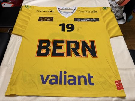 SC Bern Gameworntrikot Junioren Nummer 19 Grösse XL