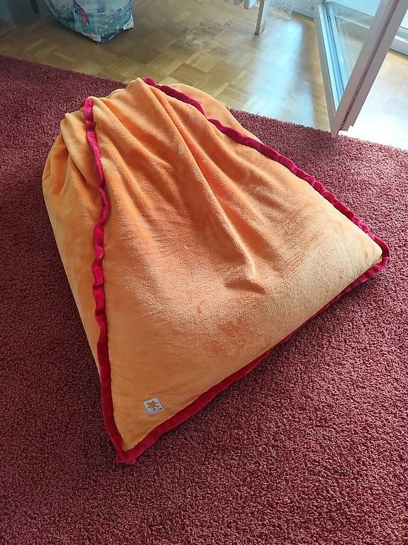 Nici Cuscini: Sitzsack Nici samt orange – Usato da Luzern venduto da doris88 3