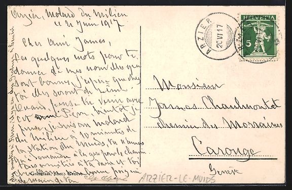 Cartoline postali: AK Le Muids, Une Rue, 1917 – Usato da Berlin venduto da bartko-reher 1