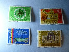 1980 Sonderpostmarken 1 636 bis 639 ET Vollstempel