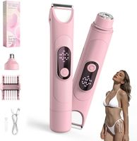 3-in-1 Damenrasierer Intimtrimmer Nass & Trocken Rosa