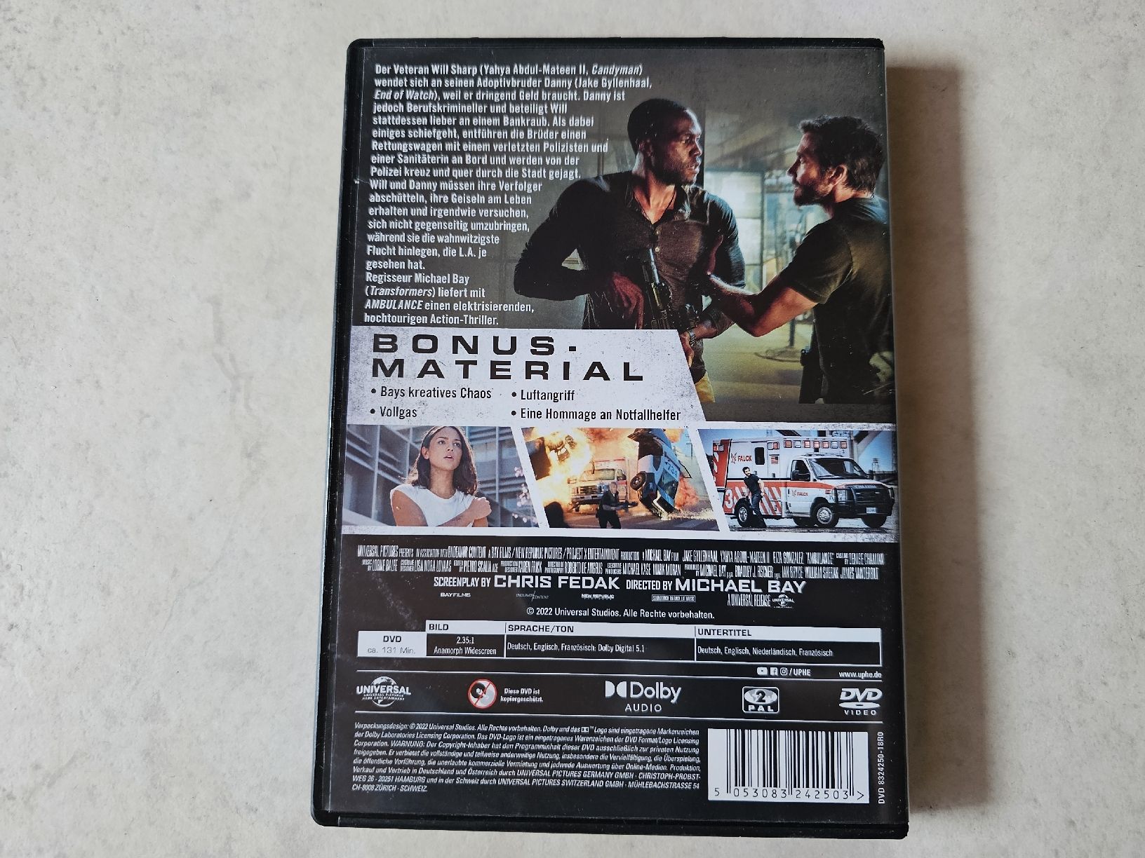 Tutti i DVDs: Ambulance  -  Ein simpler Überfall. Eine unmögliche Flucht – Usato da Schneisingen venduto da backstore24 1