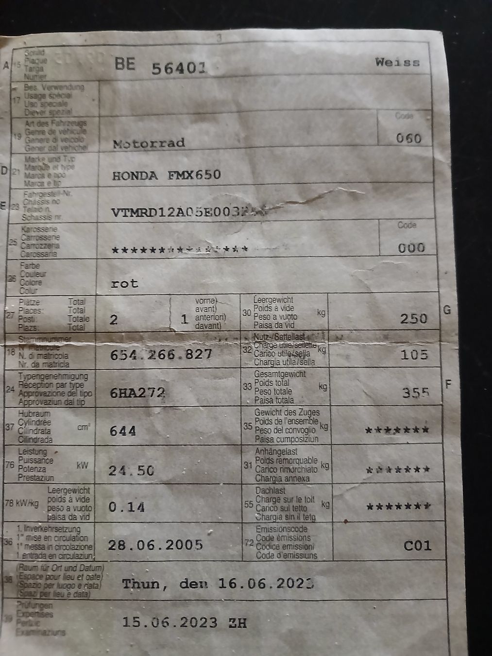 Honda Enduro: Honda 650 – Gebraucht aus Blumenstein von jami3 6