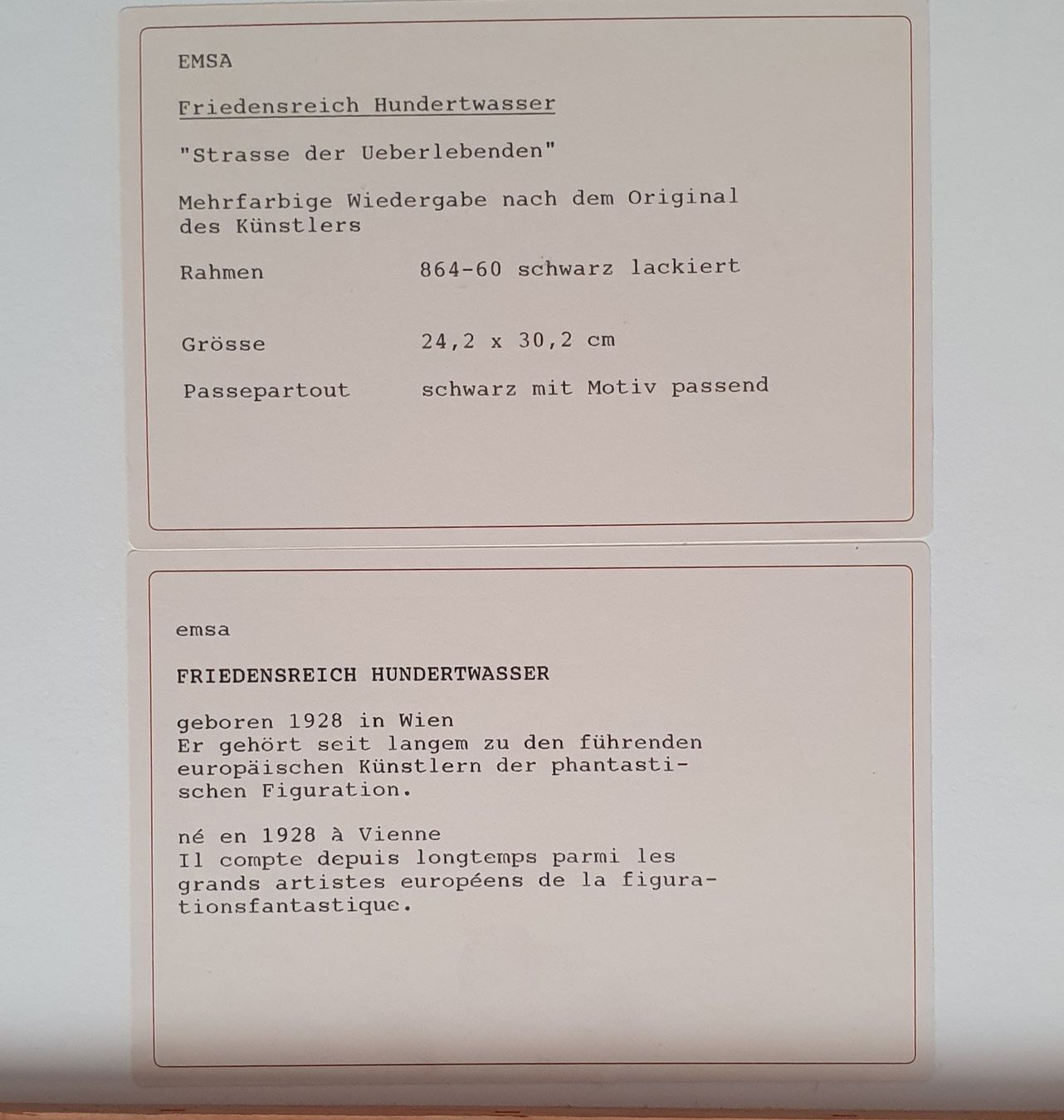 Poster & Bilder: 3 Bilder -  Hundertwasser – Gebraucht aus Kreuzlingen von Rschweiz1 7