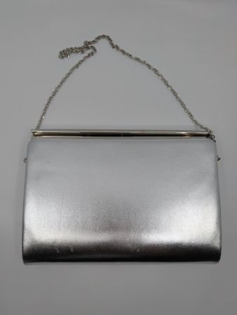 Silberfarbene Clutch Abendtasche phase eight