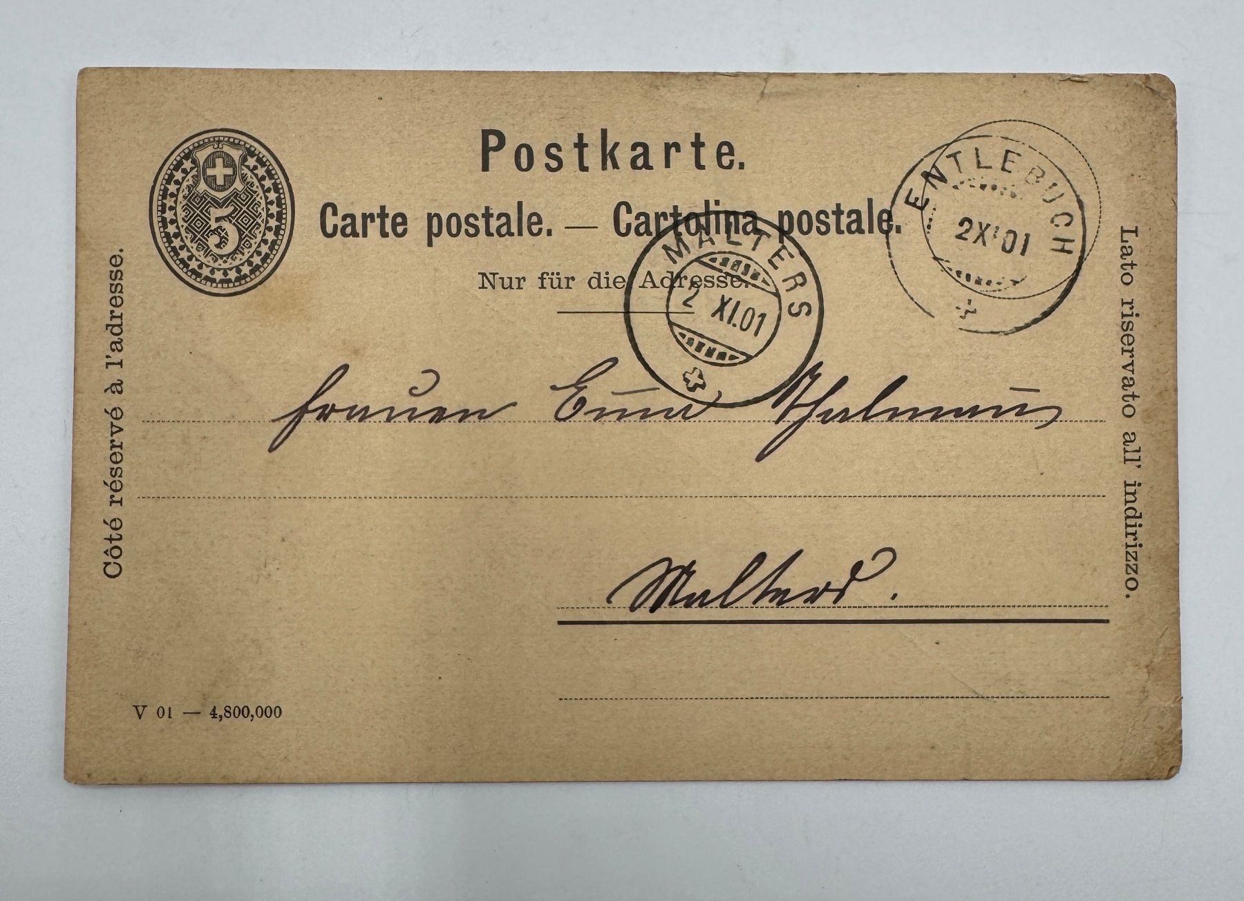 Tutti i francobolli: Alte Postkarten und Brief , 4 Stück – Usato da Sachseln venduto da BONATI01 7