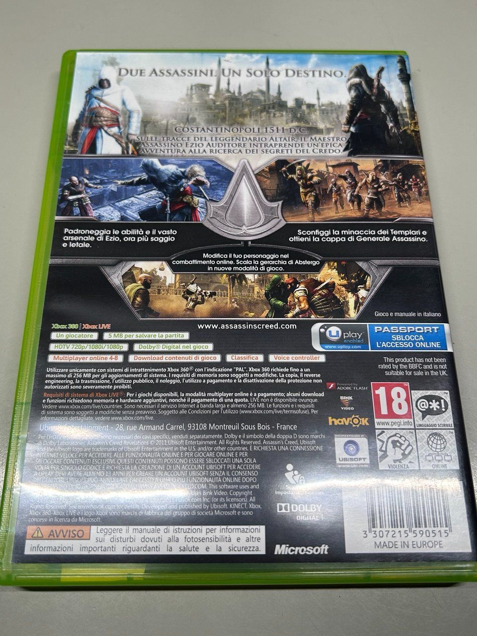 Microsoft Giochi: Assassin's Creed Revelations per Xbox 360 PAL – Usato da Giubiasco venduto da LorisVale 1