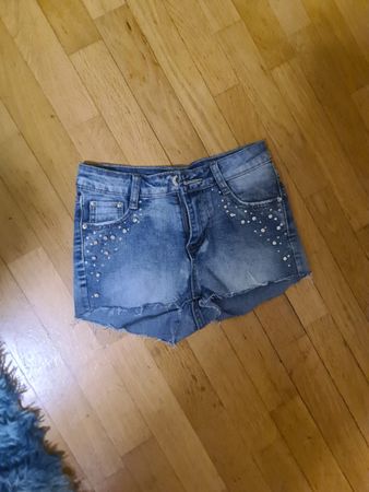 Pantaloni con strass