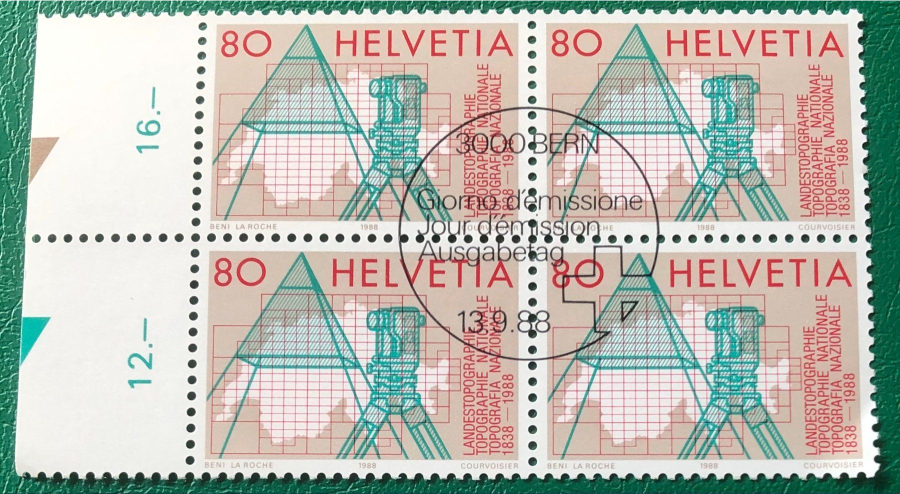 Tutti i francobolli: 4 er Block Nr. 767 mit ETStempel Bern – Usato da Aarau venduto da Billa007