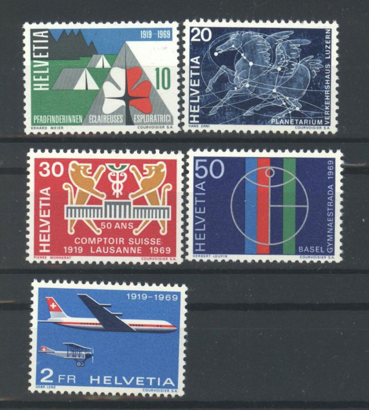 Alle Briefmarken: 1969, Sondermarken I ** – Neu (gemäss Beschreibung) aus Willisau von Vollstempel