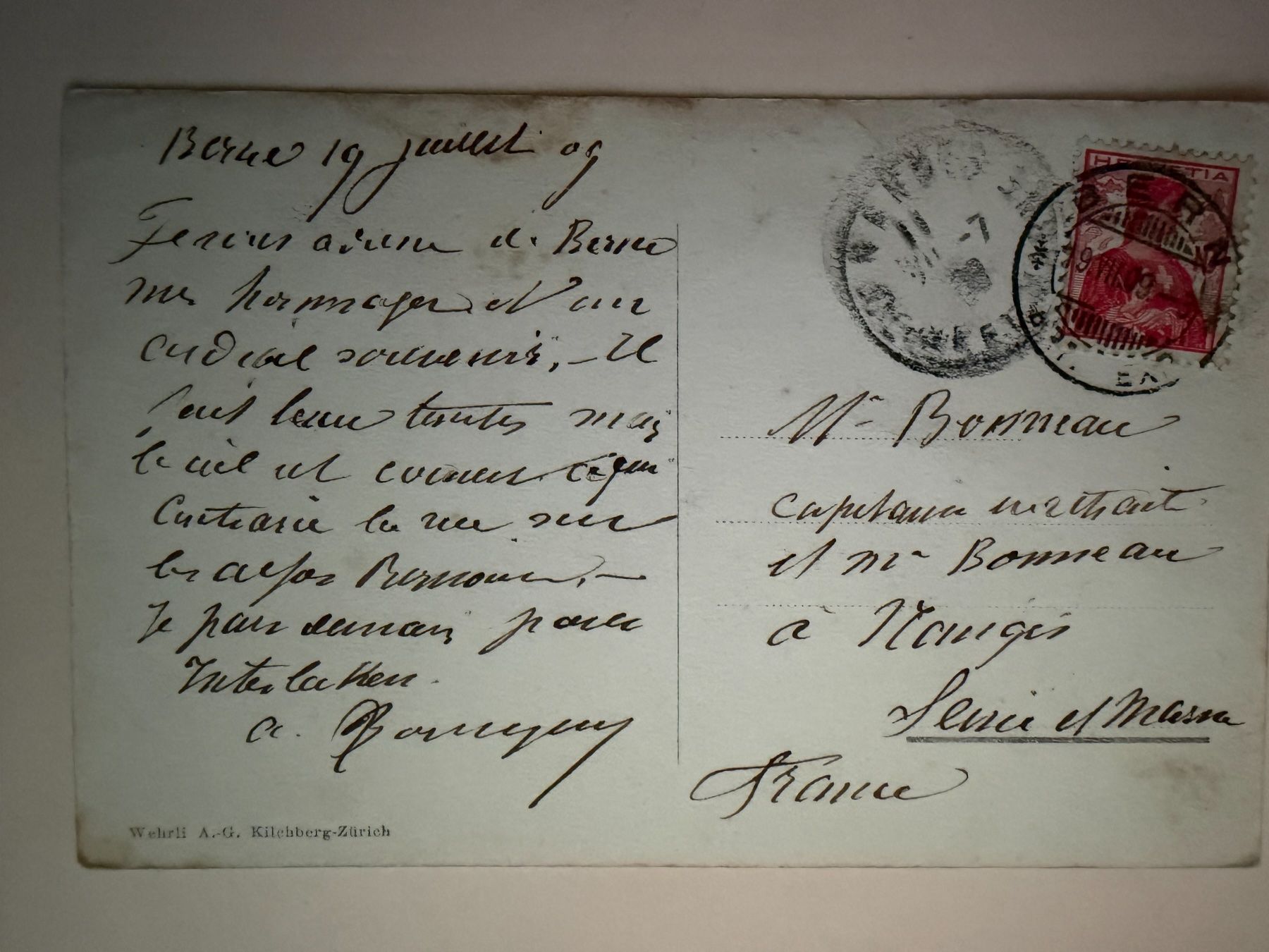 Cartoline postali: Bern - Bundeshaus und Aare - Ansichtskarte – Usato da Tegerfelden venduto da siebenmacky 1