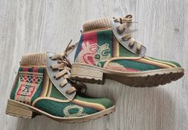 Peruanische Winterstiefel Ethno-Look, Inka Boots - 38
