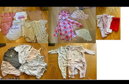  Kleiderkarton für kleine Mädchen im Alter von 6-9 Monaten
