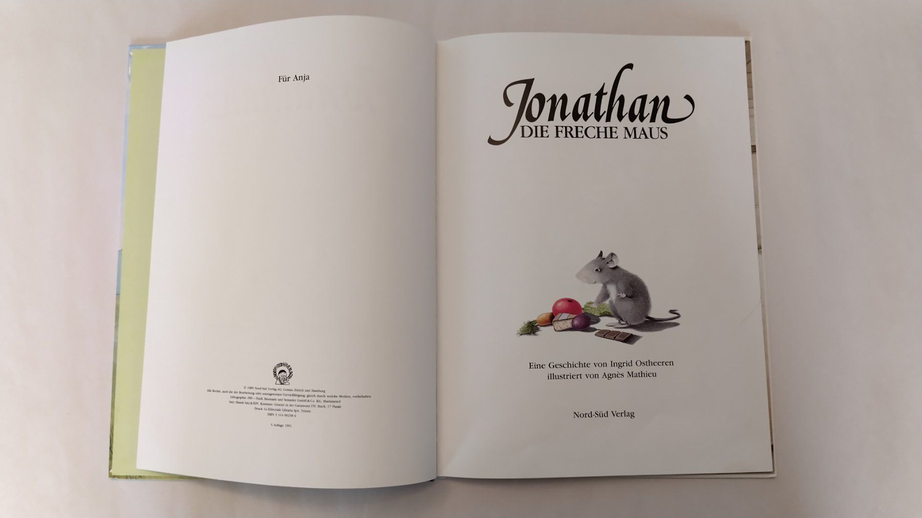 Libri: Maus Jonathan - Die freche Maus / Bilderbuch ab Fr. 8.- – Usato da Bellach venduto da JingleJerry 2