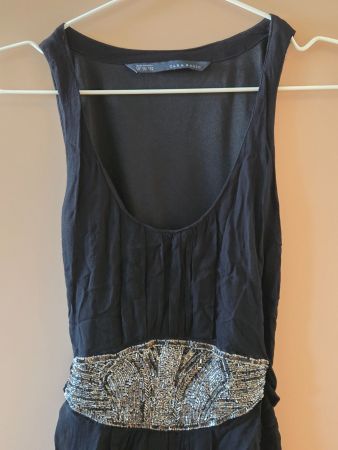 Schönes Sommerkleid von ZARA mit Silbernen Pailletten