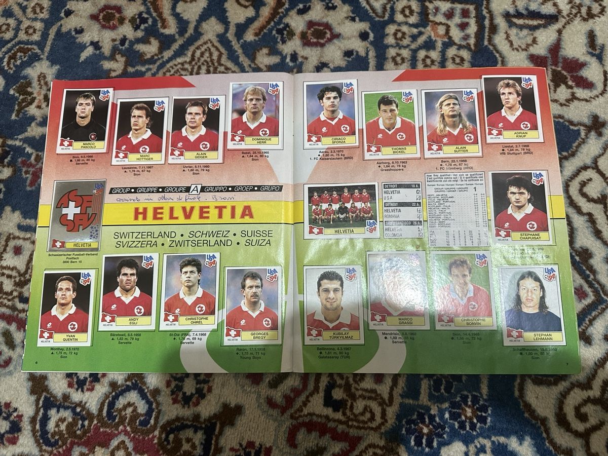 Panini Album: Album Panini USA 94 completo – Usato da Bellinzona venduto da Ti.belli 1