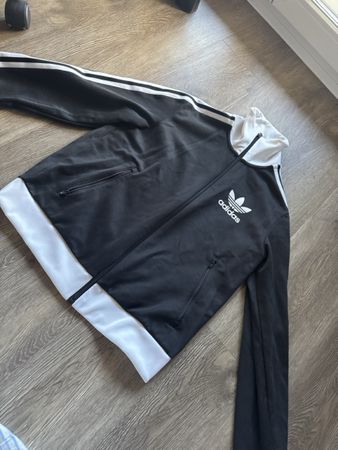 Adidas Trainingsjacke schwarz weiss Grösse S