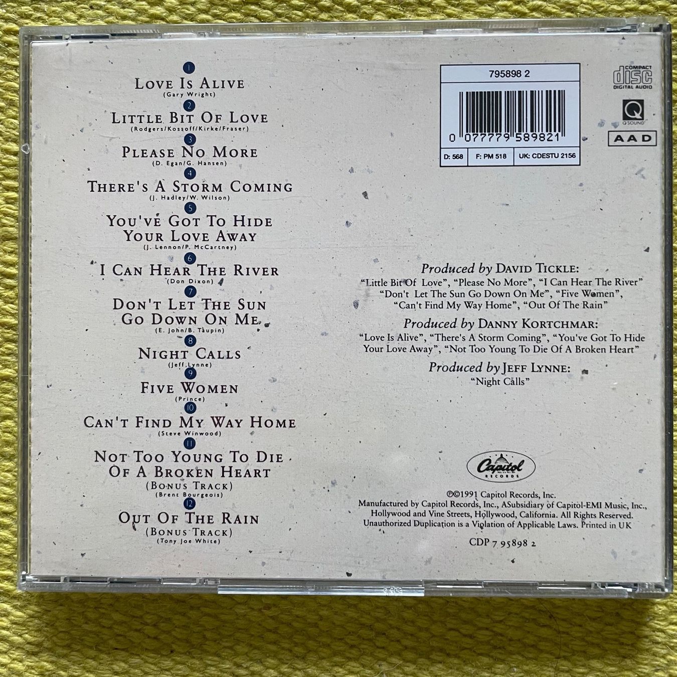CD: JOE COCKER-NIGHT CALLS – Usato da Rorschacherberg venduto da CD-Roli 1