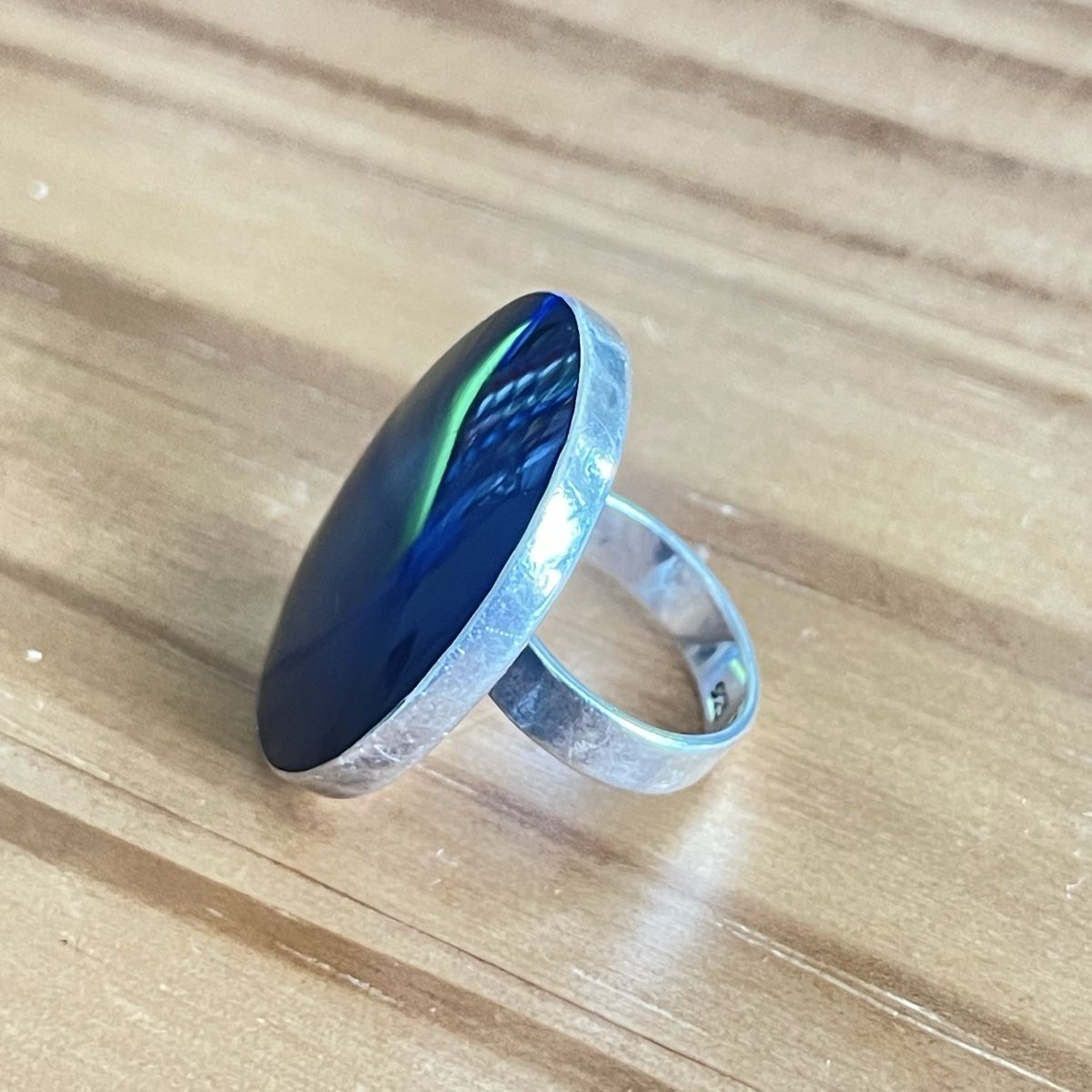 Anelli: Ring aus Sterlingsilber 925 mit schwarzem Stein – Usato da Bern venduto da dek_7bjd 5