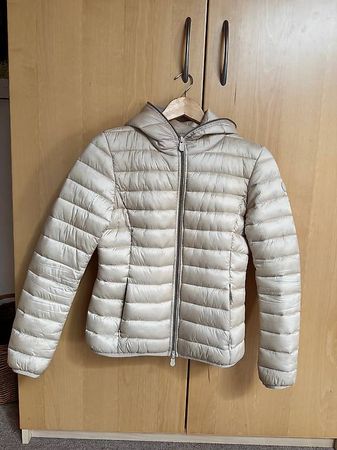 Damen Jacke XS, beige, vegan