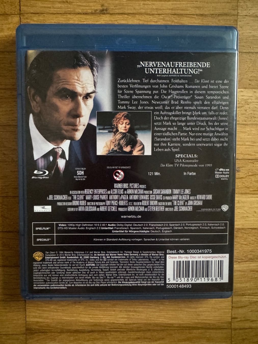 Alle DVDs: DER KLIENT.  (BLU-RAY).  VERGRIFFEN – Gebraucht aus Basel von san_2qlq 1