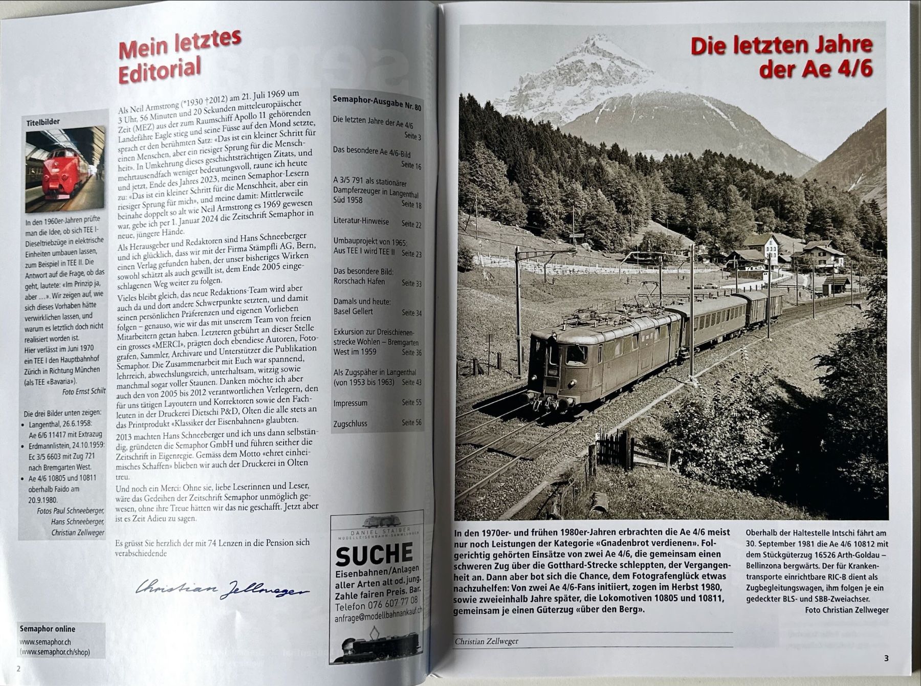 Riviste & Magazine: Semaphor Winter 2023 Nr. 80 – Usato da Murgenthal venduto da View 1