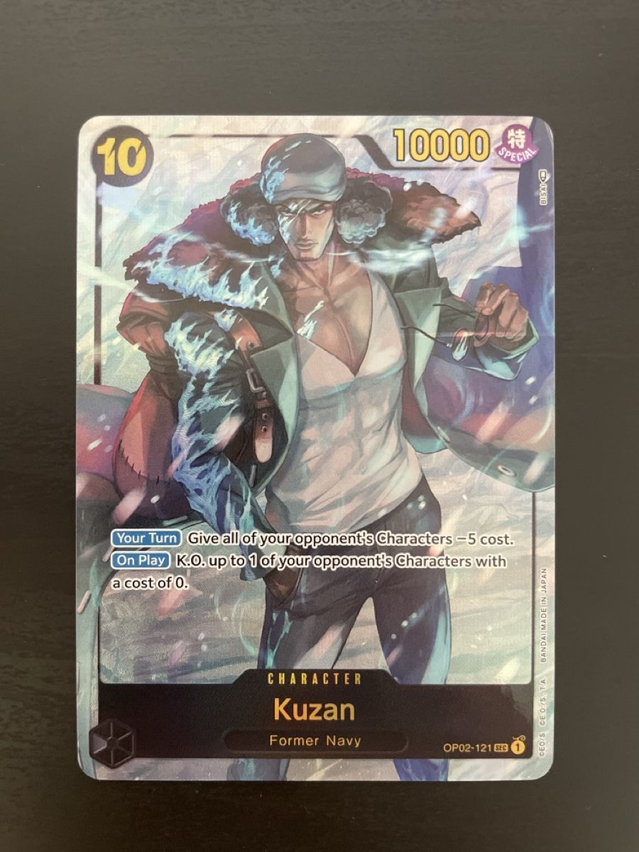 Bandai Carte collezionabili: Kuzan (op02-121) NM – Nuovo (secondo la descrizione) da Savosa venduto da RyumaSenpai97