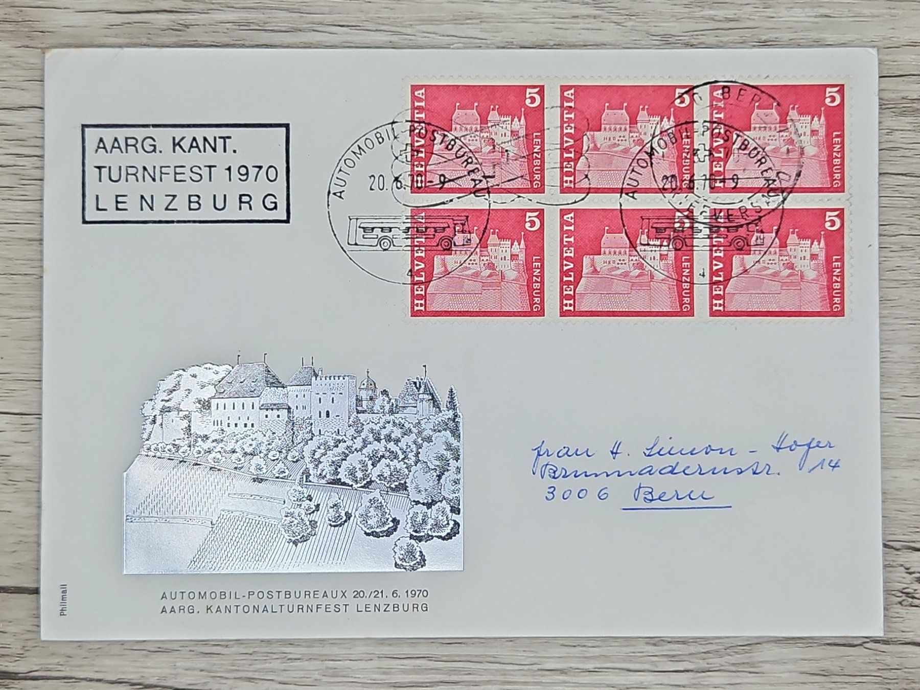 Tutti i francobolli: CL18 Enveloppe + Timbre Suisse 1970 – Usato da Cousset venduto da Patrick_Collections