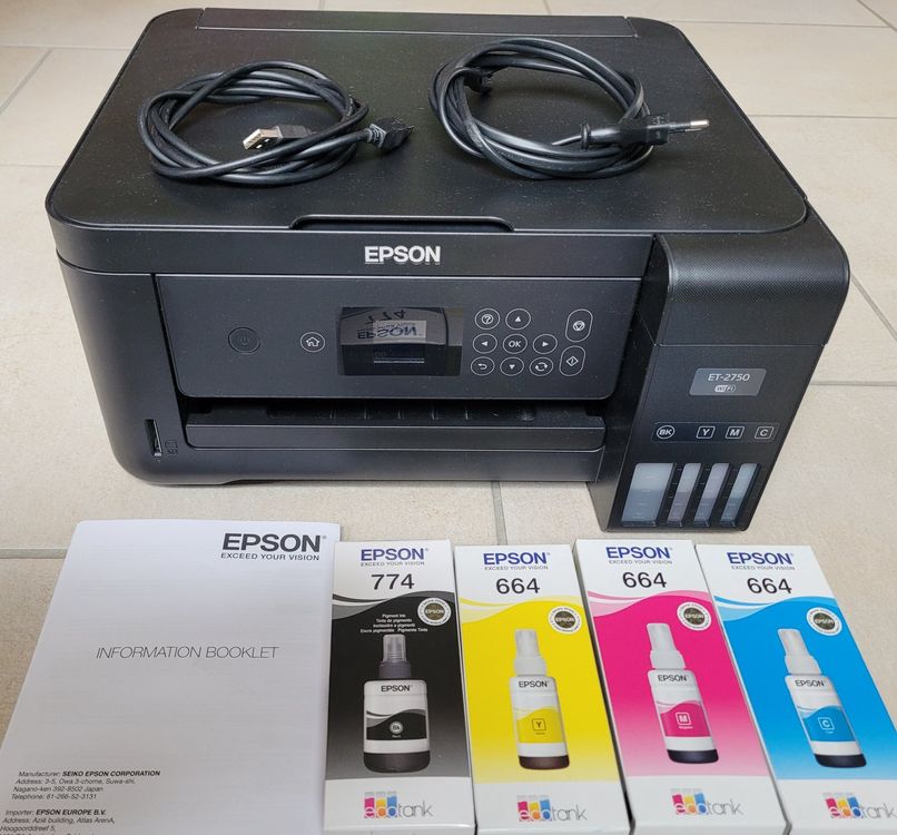 Epson Drucker Et 2750 Ecotank Tintentank Farbe Kaufen Auf Ricardo 5026