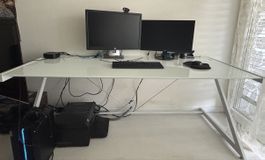 Büro Schreibtisch - Glaspult