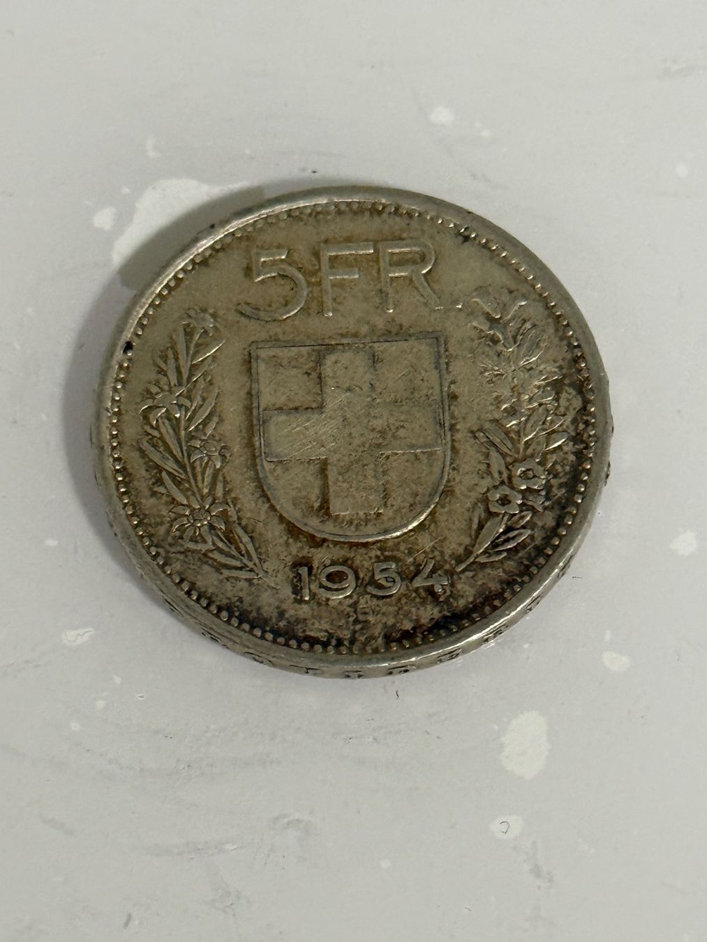 Alle Münzen: 5 Franken 1954  Silber – Gebraucht aus Wallisellen von SWISS_SILVER1 1
