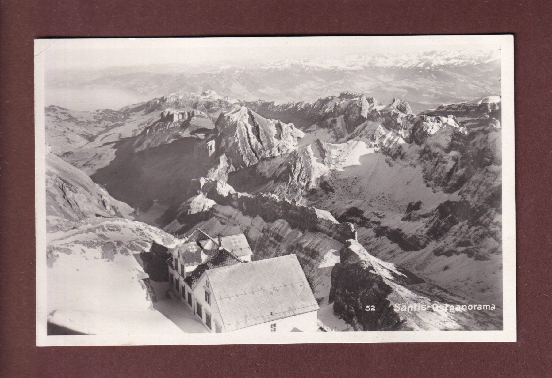Cartes postales: SÄNTIS - Ostpanorama – D'occasion à Pully par nicecards-shop