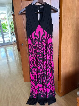 Elegantes Abendkleid Phase Eight Schwarz Pink, Gr.36-38 (12)