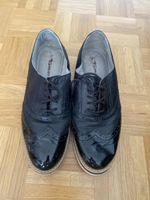 Schnürschuhe Tamaris schwarz Lackleder Grösse 39 gebraucht