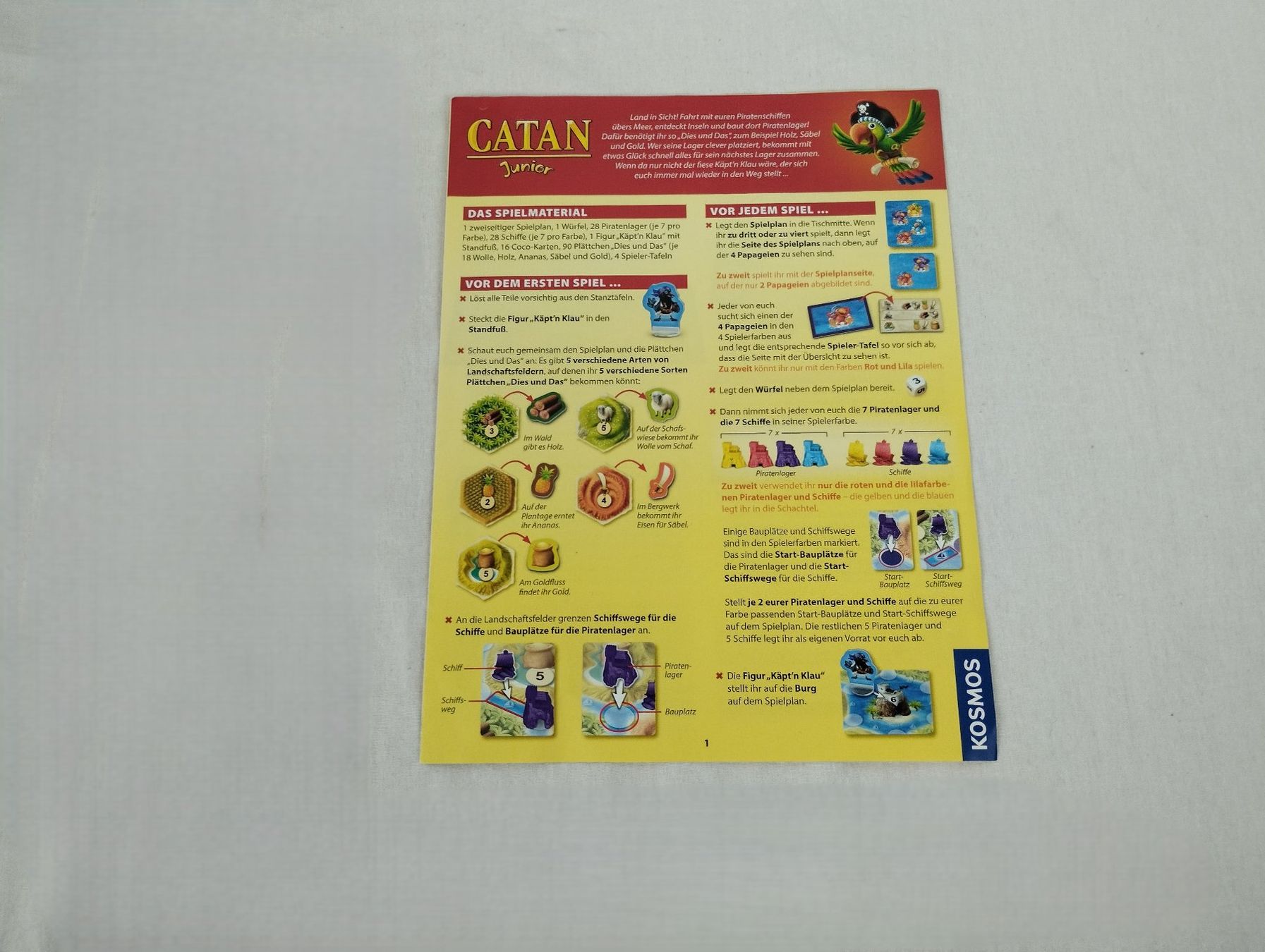 Kosmos Jeux: KOSMOS Catan Junior Kinderbrettspiel – D'occasion à Schübelbach par Restwert_Schubelbach 8