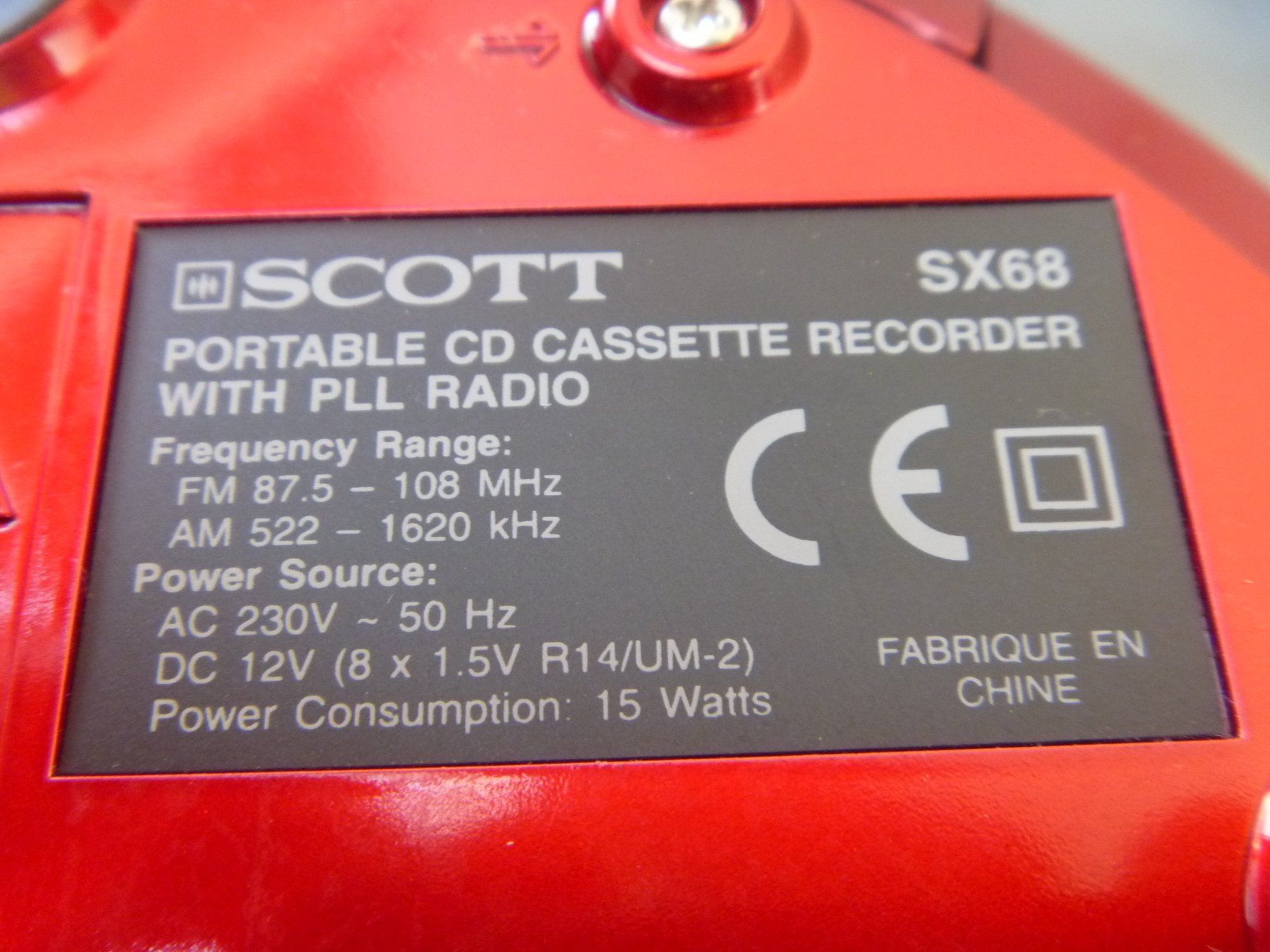Sistemi audio & multimediali: Radio-CD Player Scott SX 68 – Usato da Rüti ZH venduto da baumchen 5