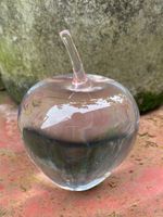 Orrefors Schweden Glas Apfel signiert Kunstglas