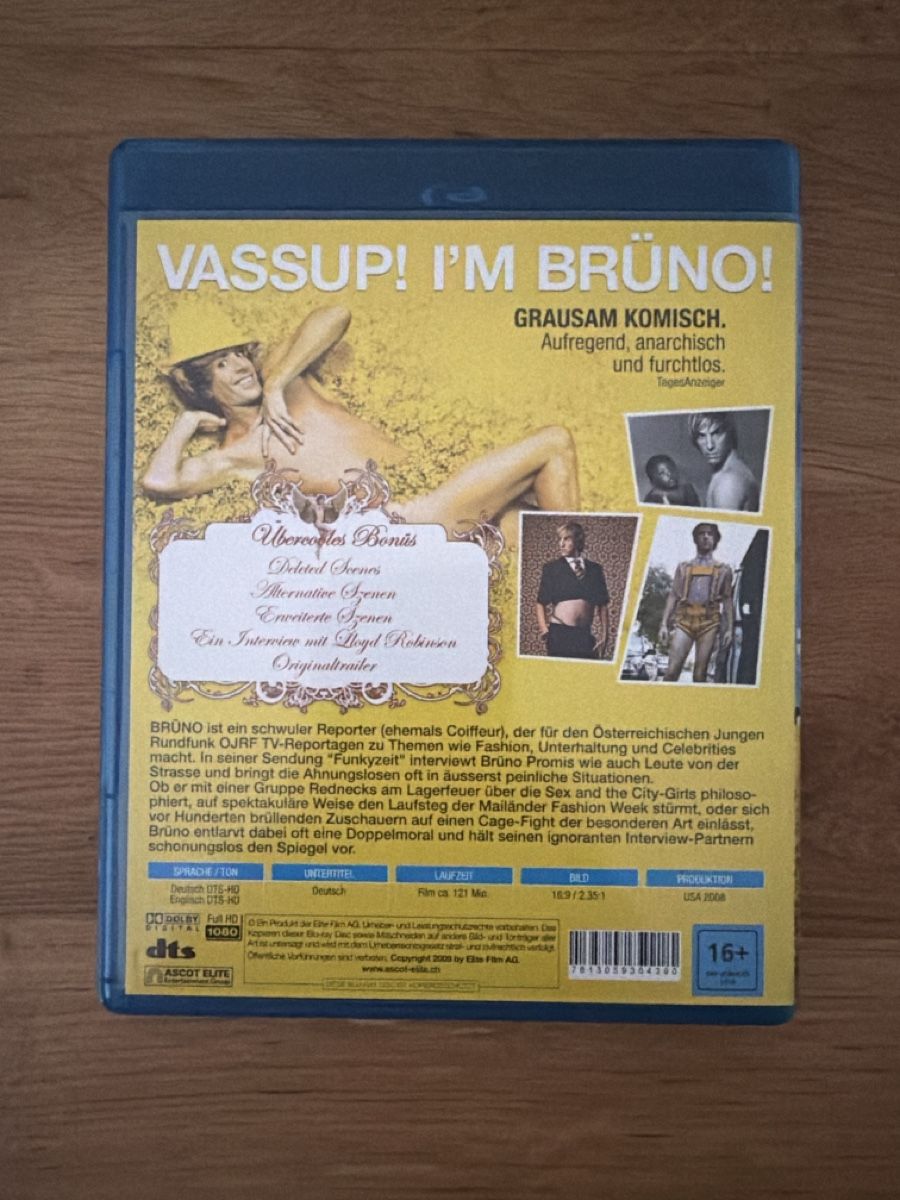 Tutti i DVDs: Brüno (2005) BluRay – Usato da Hagendorn venduto da masterchieff 1