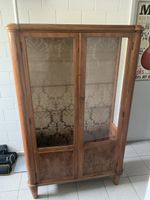 Vitrine Holz mit Glaseinsatz antik