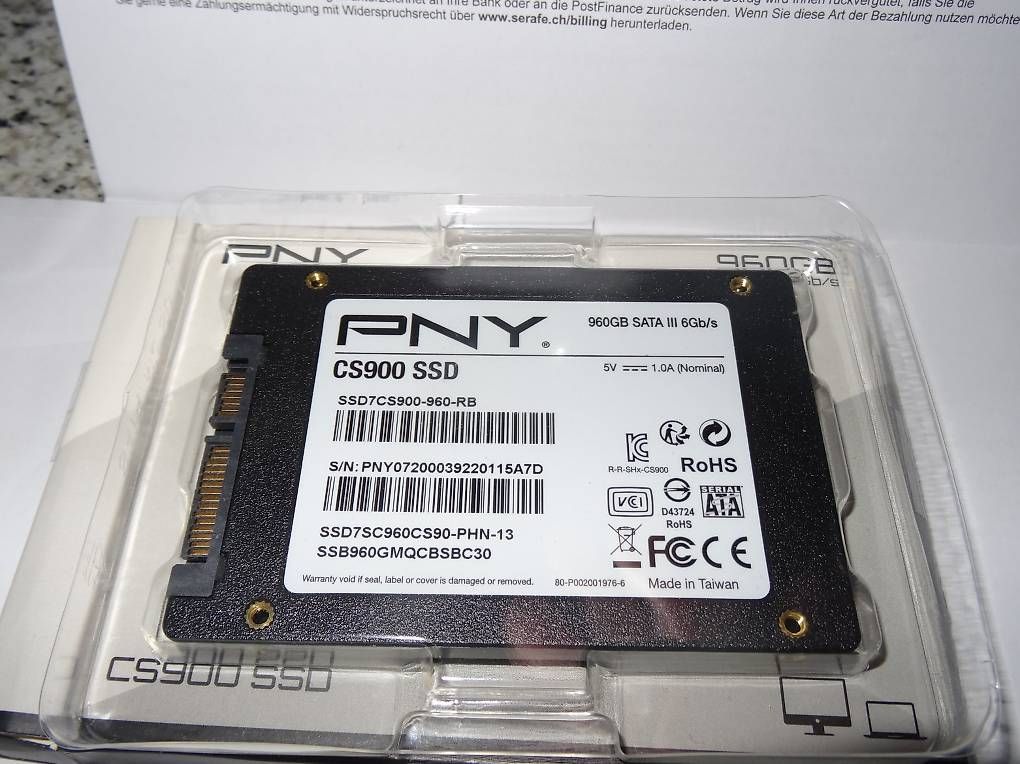Harddisks: PNY  1 TB  SSD – Gebraucht aus Buttisholz von rappirosen