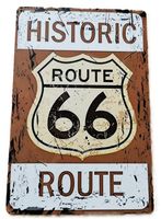 Route 66 - Blechschild  (neu, OVP)