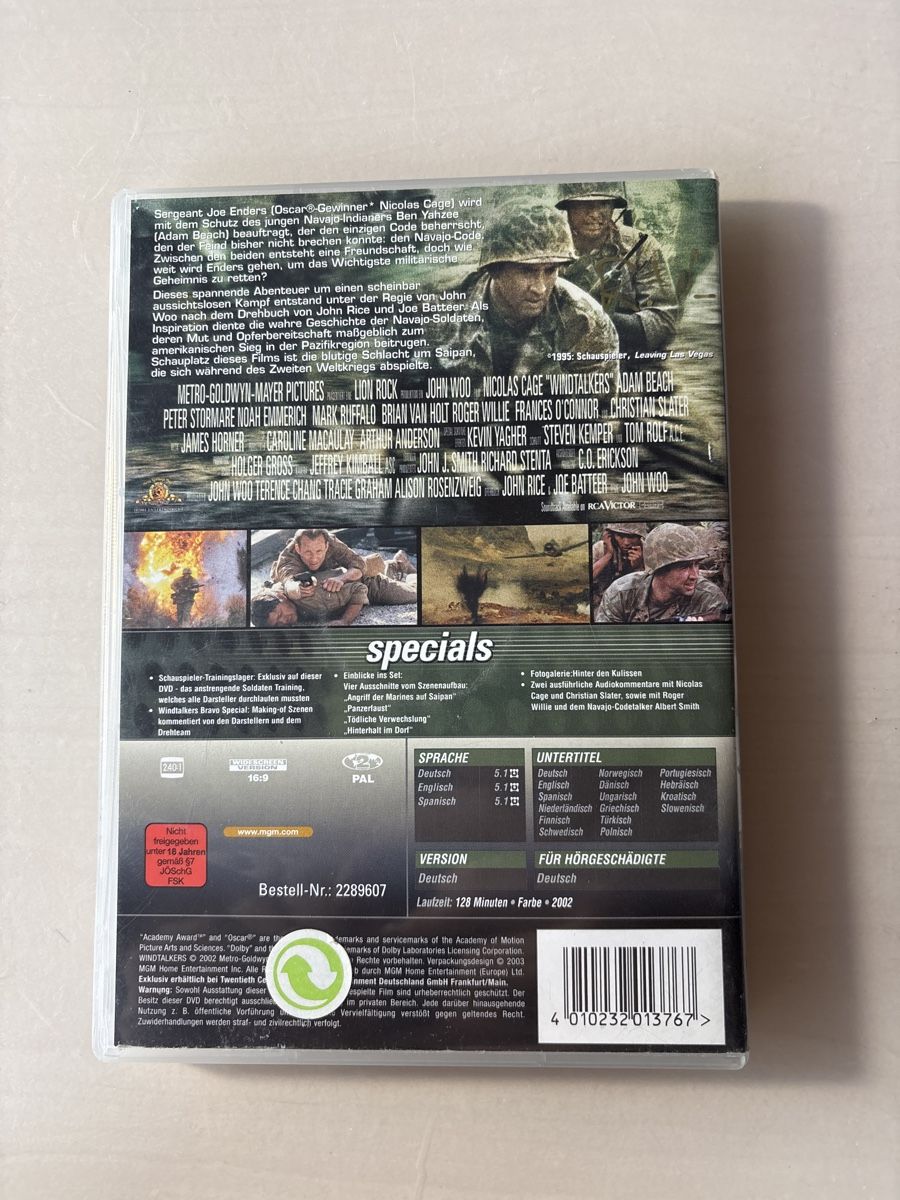 Alle DVDs: Windtalkers (1406) – Gebraucht aus Ruswil von Slivio_ 1