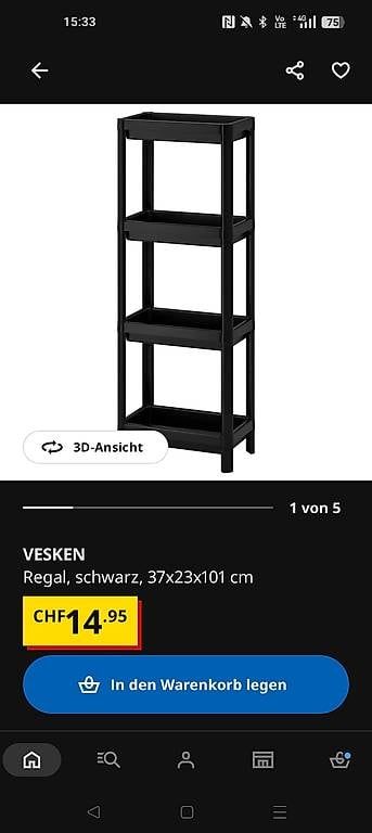 Ikea Étagères: Regal Vesken – D'occasion à Thun par Moggo