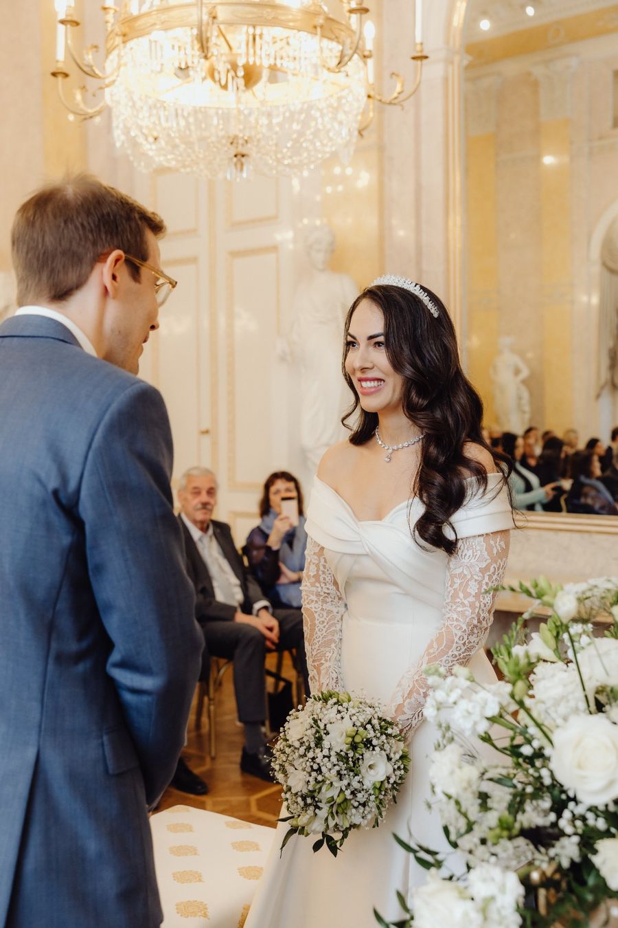 Accessori per capelli: Statement Zirkonia Krone Tiara Braut Hochzeit – Usato da Zürich venduto da damita_ 2