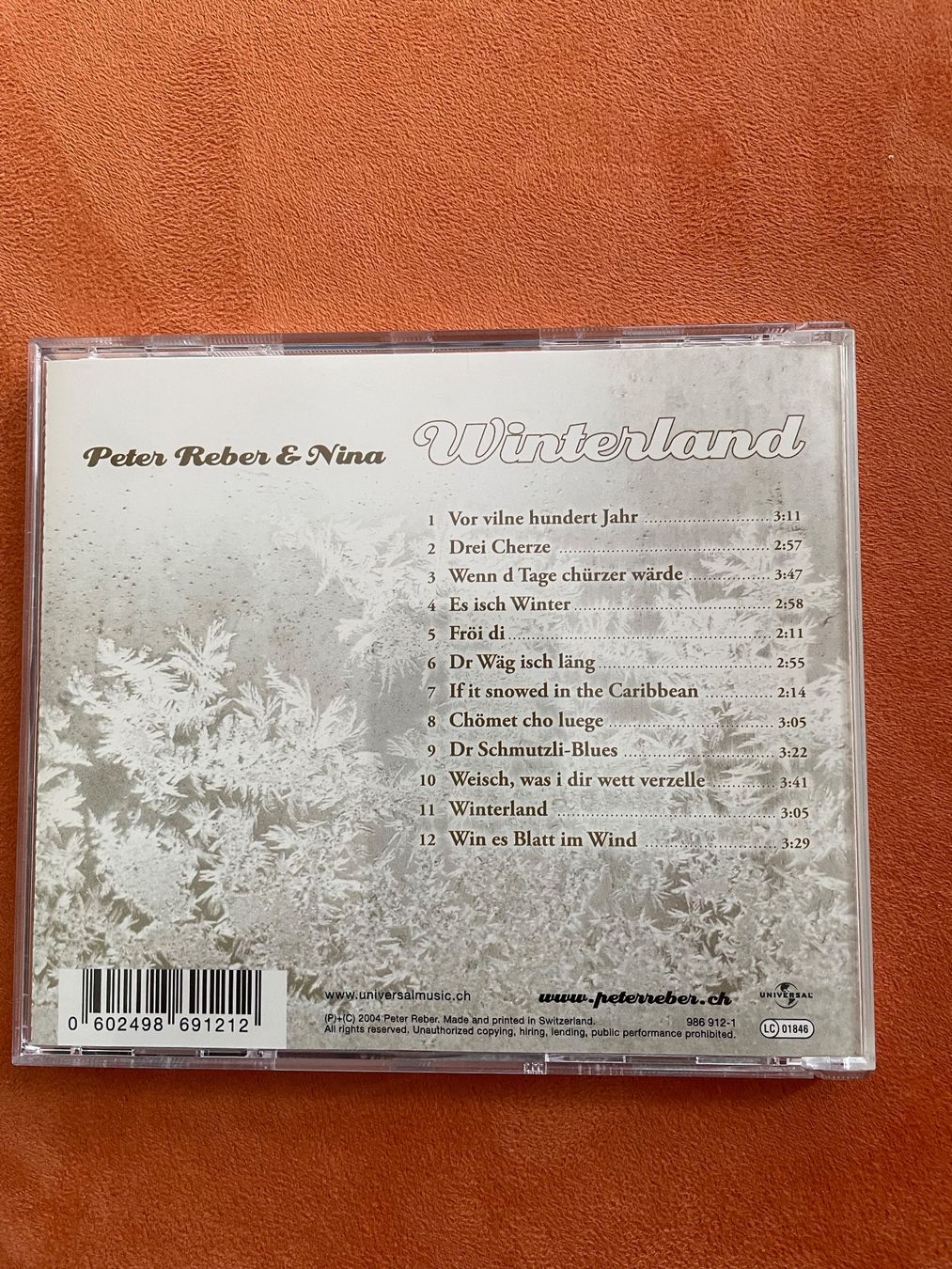 CD: Peter Reber & Nina - Winterland – Usato da St.Gallen venduto da Korb0 1